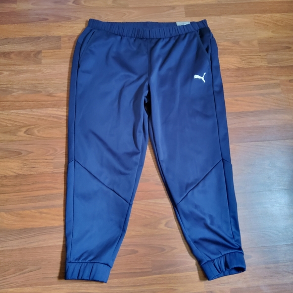 Puma Slim Fit Heat Insulation Jogger Track Pants Size XXL Navy Blue New - Picture 2 of 13